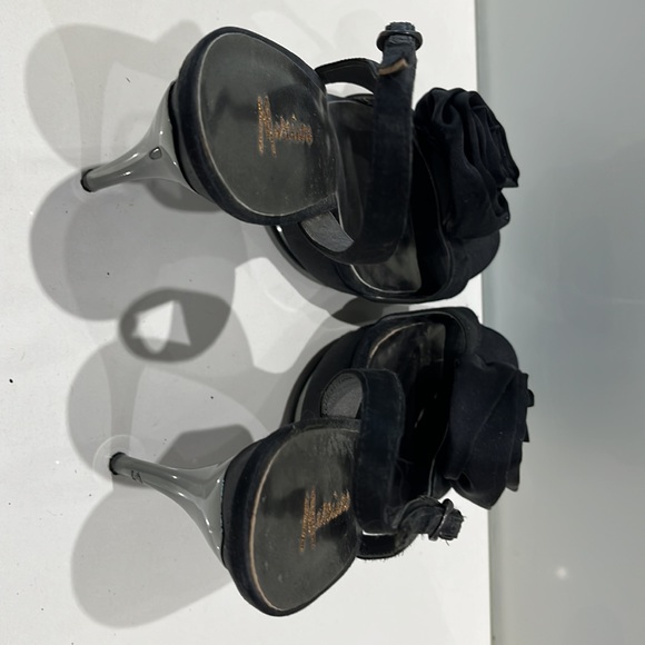 Marciano Platform Black open toe heels - Picture 3 of 6